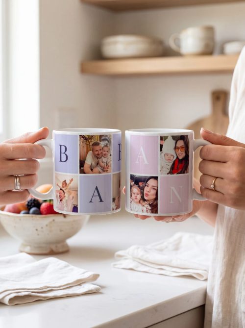 Anne ve Baba Temalı 2 li Kupa Bardak
