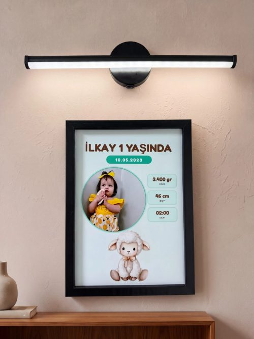 Angel Model Poster Tablo Şık Aplik Işık Hediyeli
