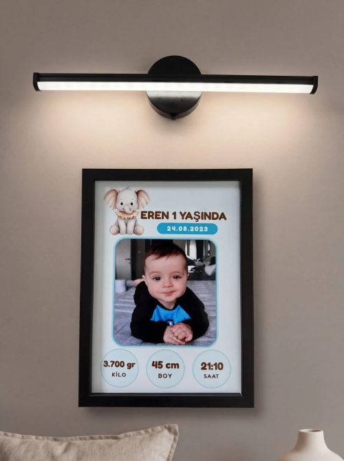 Moment Model Poster Tablo Şık Aplik Işık Hediyeli