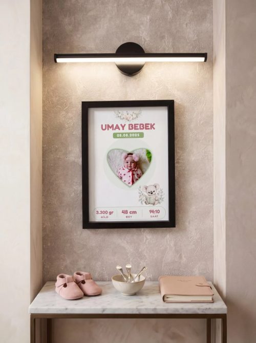 Dreamy Model Poster Tablo Şık Aplik Işık Hediyeli